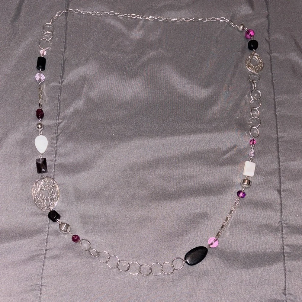 The Limited Silver and Purple Women's Necklace